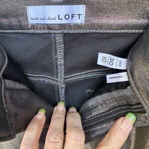 LOFT Women's Dark Gray Skinny Jeans